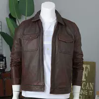 Кожаная куртка (Retro Kaka), весна–осень, тонкие и толстые варианты, размеры M–3XL