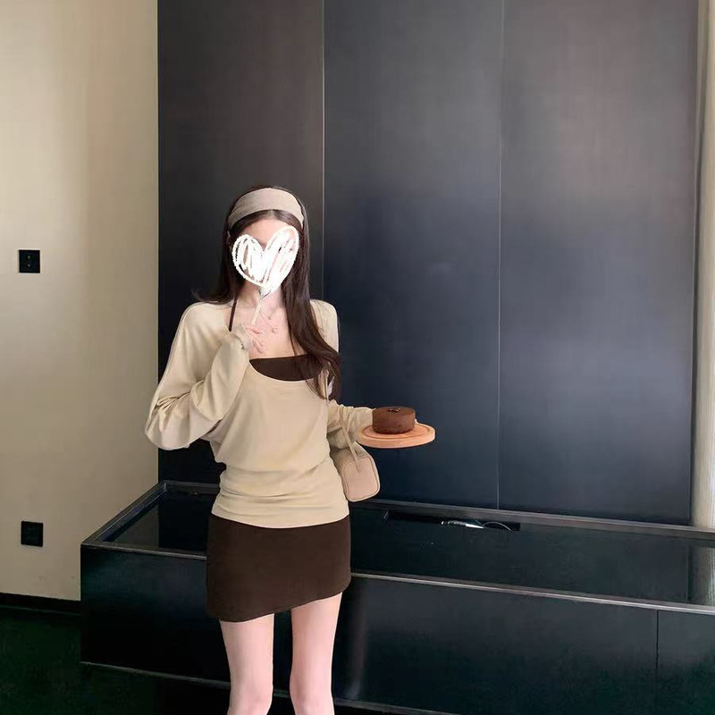'姐系松弛'纯欲慵懒三件套轻盈无感氛围拉满其它纯色丝光上衣套装|undefined