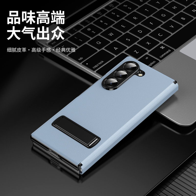 サムスン Z Fold7 携帯電話ケース フリップ レザー ケース ホルダー Fold6/5/4/3 落下防止保護カバーのクロスボーダー適用|undefined