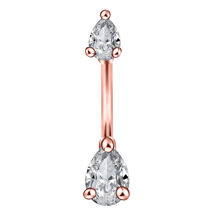 16G labret stud size and finish detail