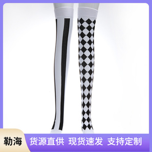 Christmas Ball Party Stockings Stage Performance Playing Cards Clown Socks Makeup Props Socks Socks