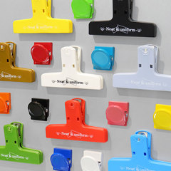 Magnetic Notebook Clip with Ins Style Long Tail Clip, File Bookmark Pen Bag with High-Quality Design and Multiple Office Functions for Strong Fixation