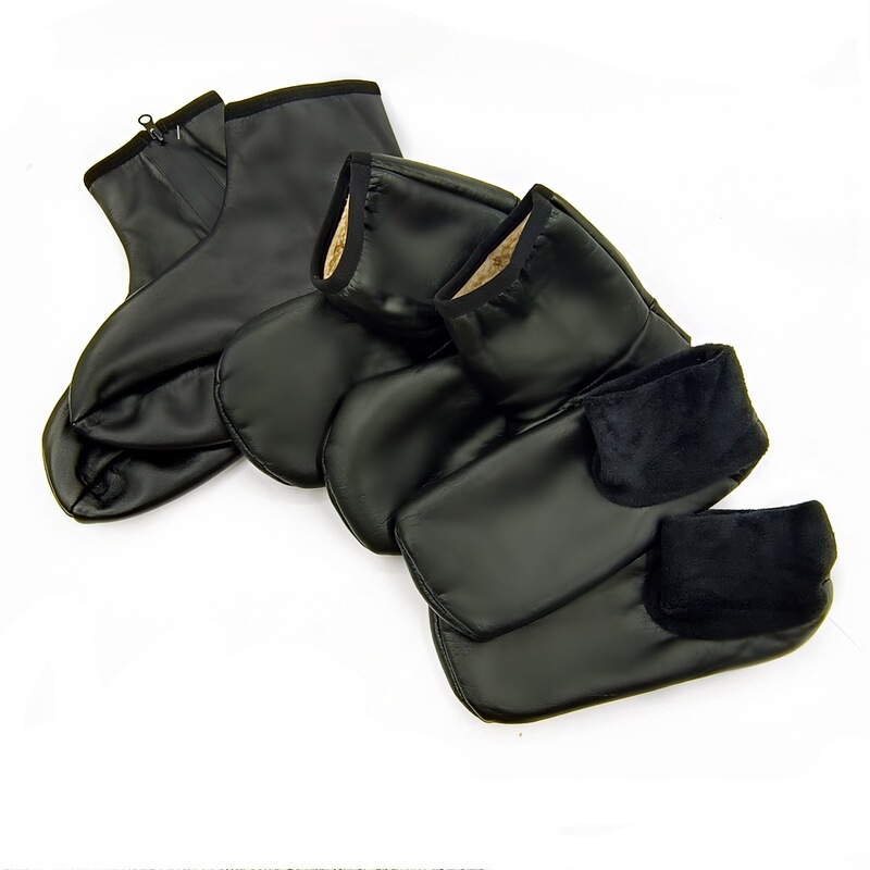 Warm Leather Socks Adult Floor Socks High Barrel Men's and Women's Indoor Socks Winter fleece-lined Thickened Non-slip Cool