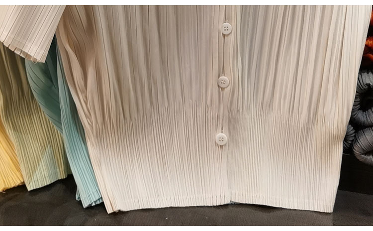 Áo cardigan cổ chữ V tay ngắn nữ phối nút đơn chất liệu mỏng mùa xuân hè — Màu xanh lục nhạt, Màu đen, Màu tím nhạt, Màu hồng chi tiết 20