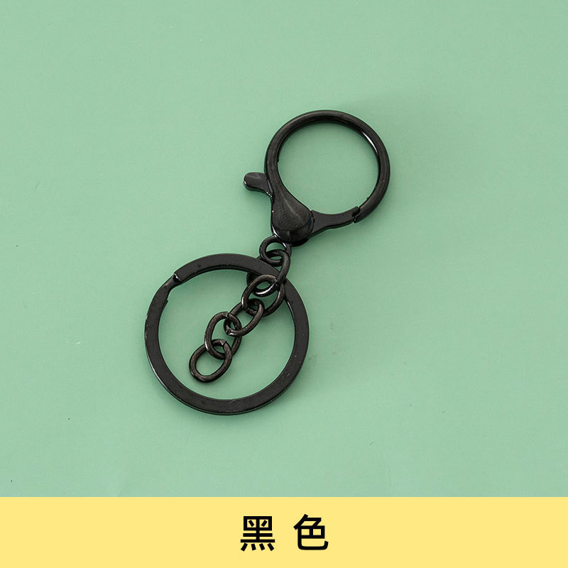 焼き漆ロブスターバックル三点セットのキーホルダーに金属のキーホルダーを掛けます。|undefined