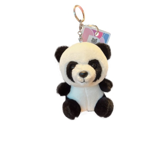 Authentic Panda Plush Toy Wholesale Bag Hang Tag Couple Gift Doll Stuffed Animal Decorations Little Figurine Keychain