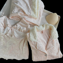 软糯糯海岛绒睡衣女冬季加厚保暖家居服高级感可爱长袖长裤两件套