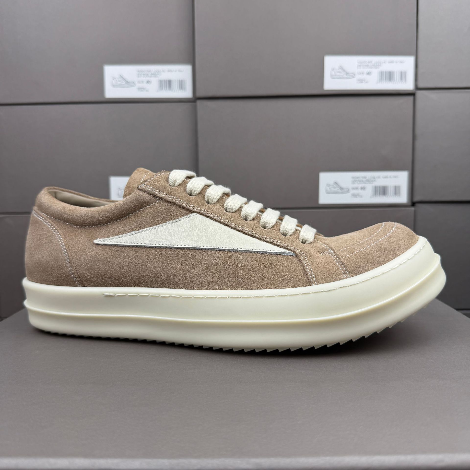 Rick Owens Vintage Sneaks Low Grape Milk RU02F4897-LVSLCO-8611