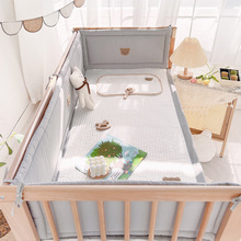 拼接床床围婴儿床防撞软包一片式宝宝床上用品儿童护栏围挡亚马逊
