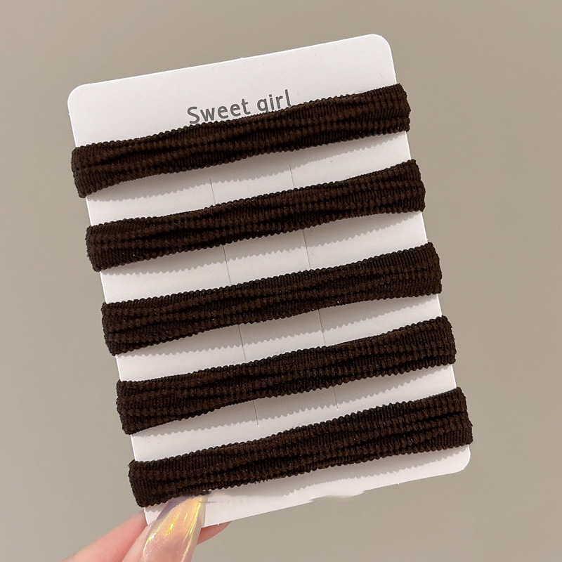 Simple elástico cabello cuerda de cabeza sin costura duradera alta sensación temperamento libre pequeñas hadas debe ser un estilo fresco