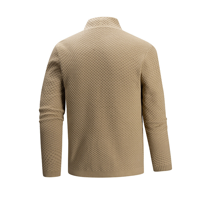 Men's Clothing Men's Fashion Knit Sweater Cardigan - Stylish Casual Open Front Pullover For Youth (Grey, Black, Khaki, Navy, Brown) - Sizes M To 3XL_voghion.com