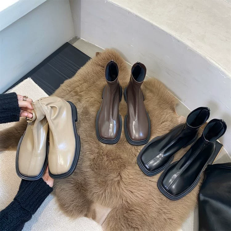 Martin сапоги женский 2024 новый британский ветер взрывной осенние и зимние короткие сапоги плоское дно тонкие весенние и осенние сапоги тонкие сапоги прилив