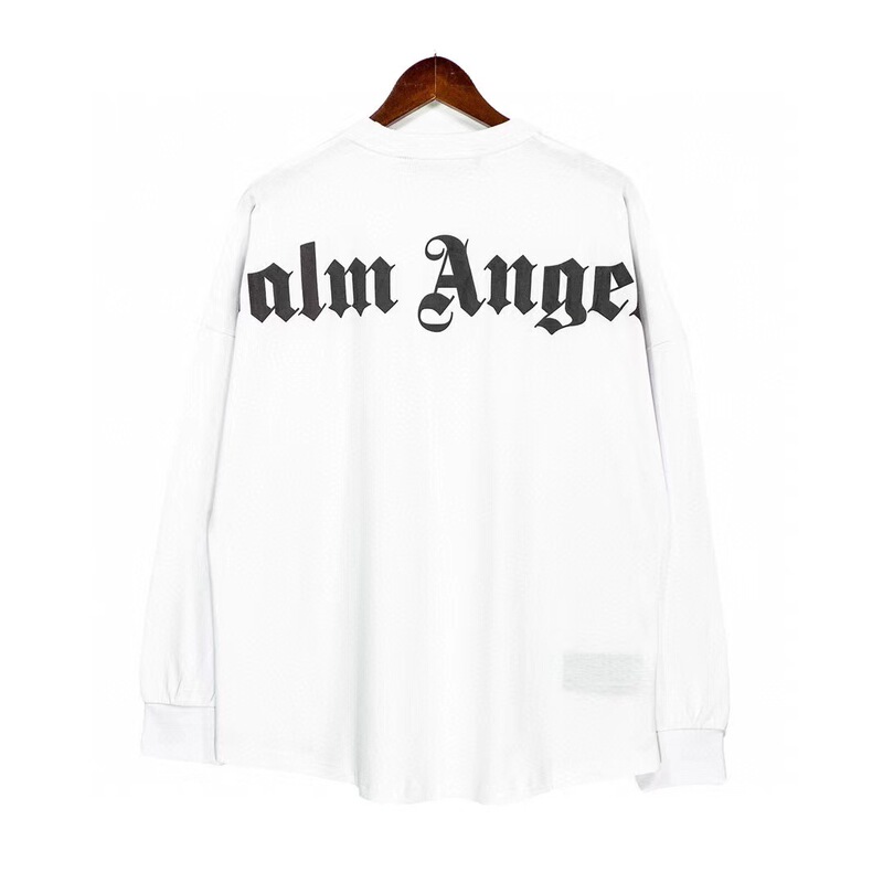 Cross-Border Exclusive Palm Angels Gothic Letter High-Quality Base Shirt for Men and Women Long-Sleeve T-Shirt Cross-Border Exclusive Palm Angels Gothic Letter High-Quality Base Shirt for Men and Women Long-Sleeve T-Shirt