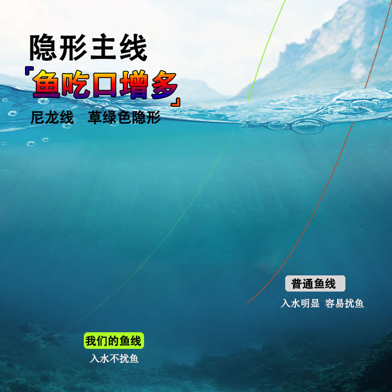 Grupo de línea de refuerzo PE grupo de línea de pesca competitiva agujero negro conjunto completo de pesca de Taiwán atado línea de pesca terminada equipo de pesca de línea principal image 4
