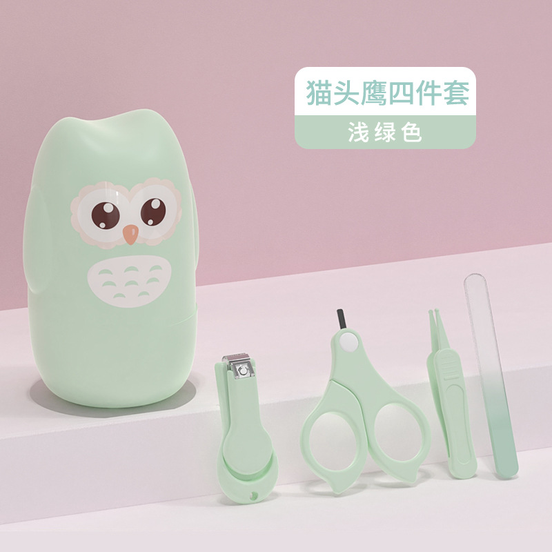 Сова кусачки для ногтей костюм-мята зеленая