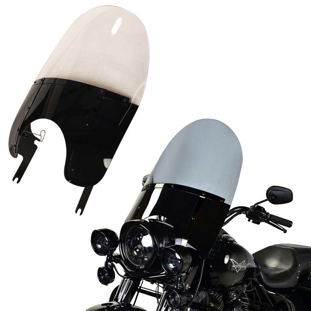 Motorcycle Accessories Contrasting Color Windshield Suitable for Harley Road King Models Quick Release and Easy Installation Pink