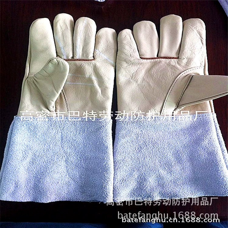 Новые сварочные перчатки BT--12 14inch Gator, защитные перчатки из воловьей кожи, износостойкие и термостойкие сварочные перчатки