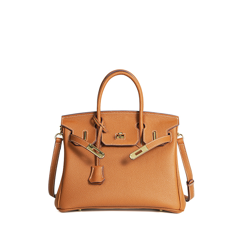 ワックス糸togo頭層牛革手作りプラチナバッグ高バージョン本革女性バッグロック気質カジュアルハンドバッグ