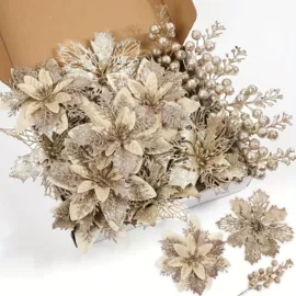 圣诞装饰品;仿真花;圣诞树