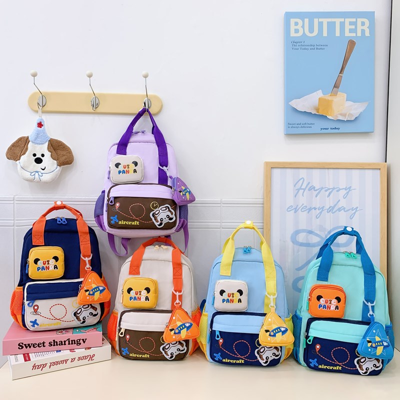 2025 venta transfronteriza mochila de jardín de infantes caricatura mochila de hombro para niños preescolares mochila ligera