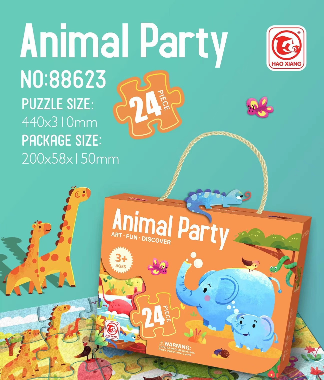 Fiesta de animales (24 piezas)