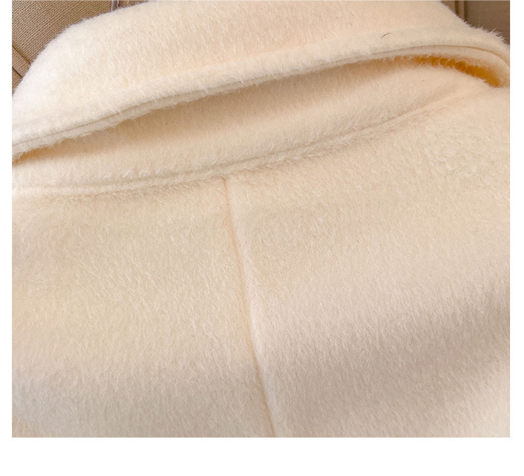 300斤大码女装胖mm冬季夹棉法式气质高级感毛呢外套大衣2024新款 pic 15