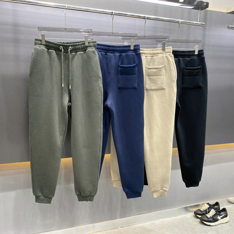 Asaourol Men's Winter Fleece-Lined Casual Sweatpants with a Soft, Fluffy Feel, Simple and Clean Design Men's Pants