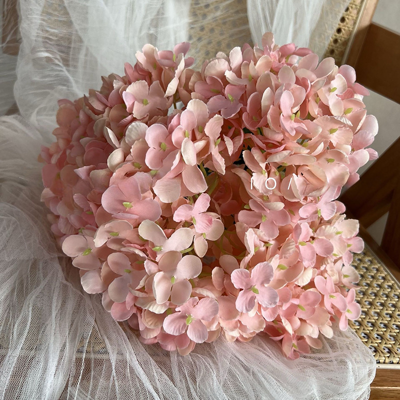 5포크 수국-2색 핑크