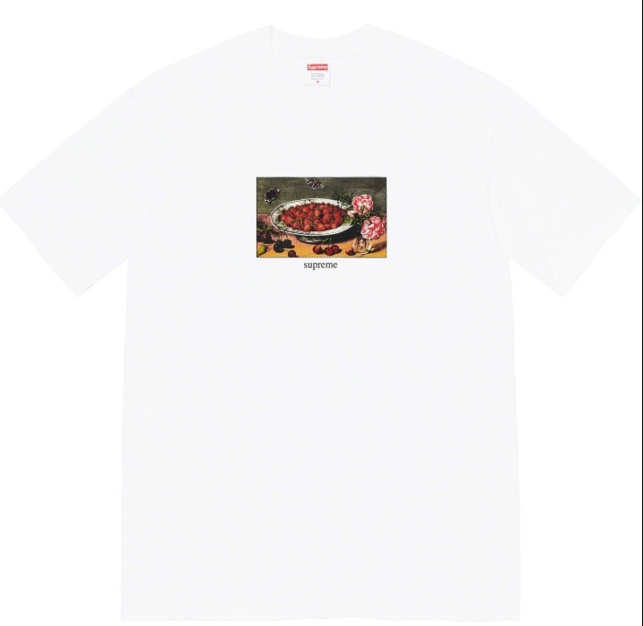 ヨーロッパとアメリカのトレンディなブランド 270 グラム純綿ストリート Sup レタールーズ半袖 Tシャツ男性と女性のクラシックプリントジョイント Tシャツ夏|undefined
