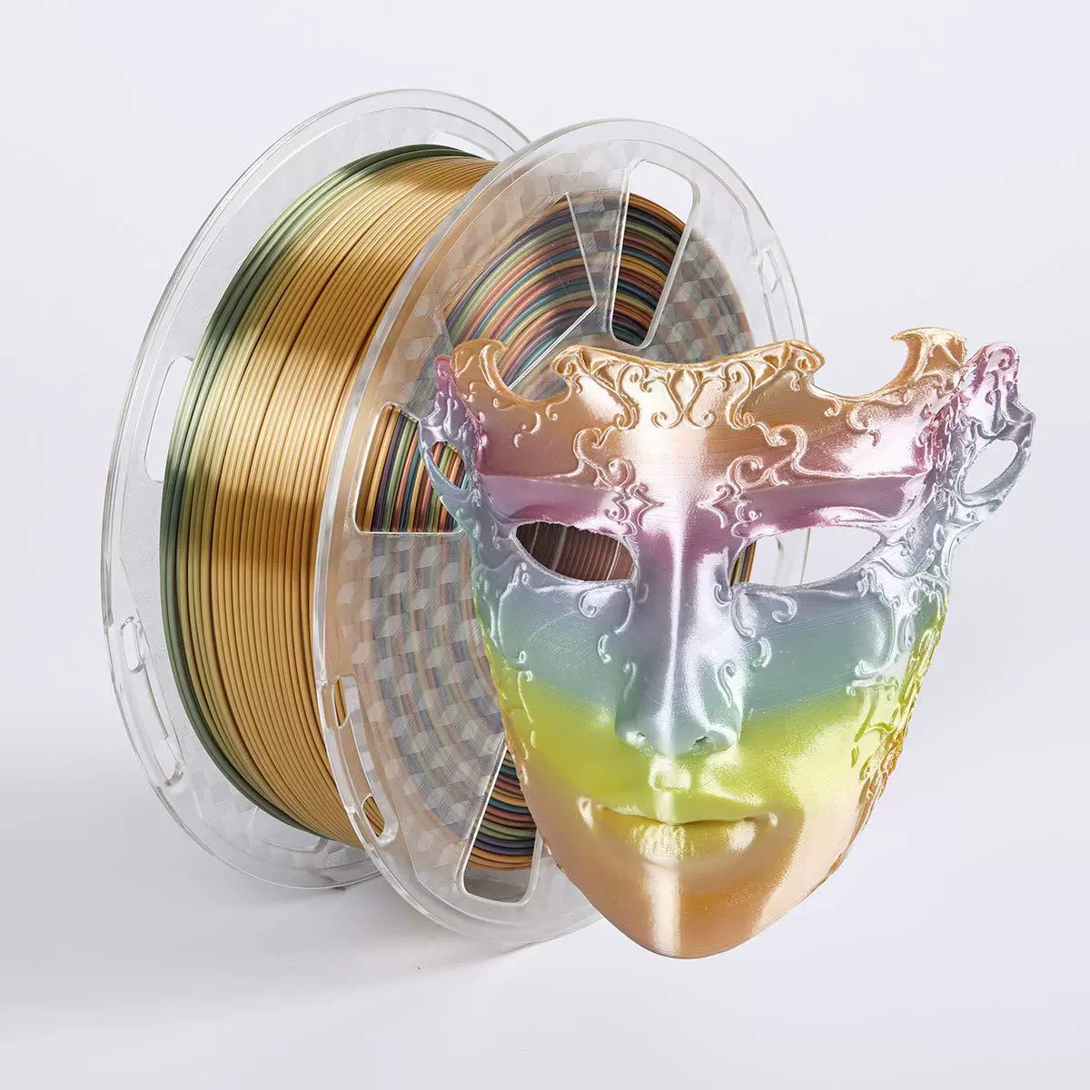 Радужная нить для 3D-печати, PLA, градиент, 1.75 мм