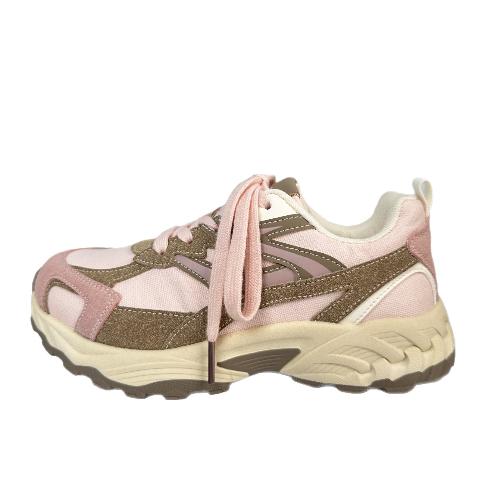 Yuanbo zapatos de padre y mujer 2025 nuevo diseño de nicho de altura de fondo grueso zapatos deportivos casuales universales