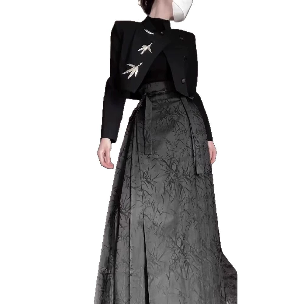 Spring Hanfu, set, Chinese style, plus size