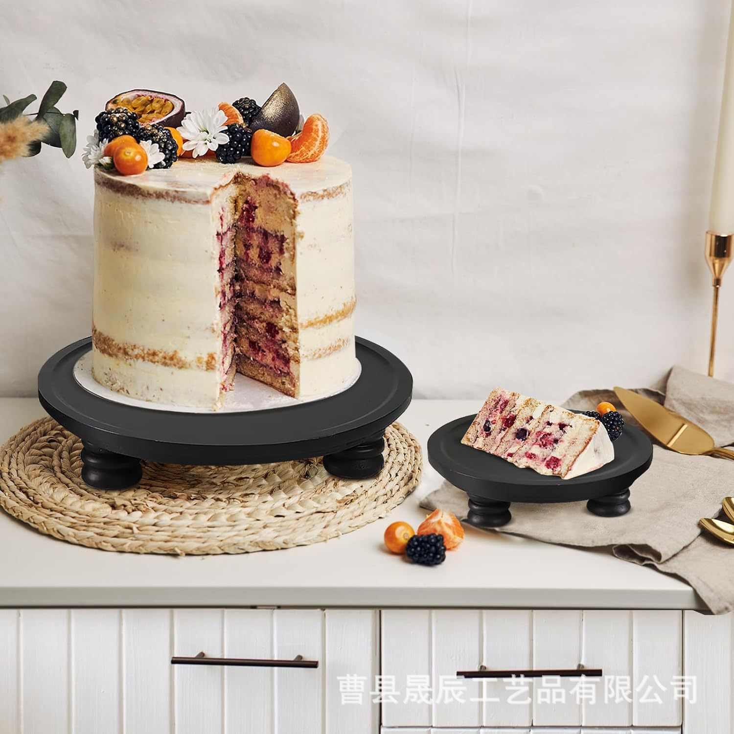 Estante de almacenamiento de escritorio de madera Estante de almacenamiento de velas de aromaterapia Estante de almacenamiento de madera maciza Artículos de tocador Cosméticos Organizador estante de postre