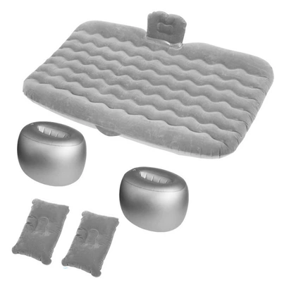 Vehicle-mounted inflatable bed, Exhaust Inflatable Mattress, Suv Car - 758-gray-round-stool-style-handheld-electric-air-pump
