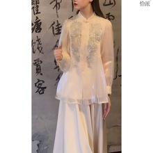 春季2024新款女时尚新中式女装中国风汉元素初秋两件套装裙子早秋