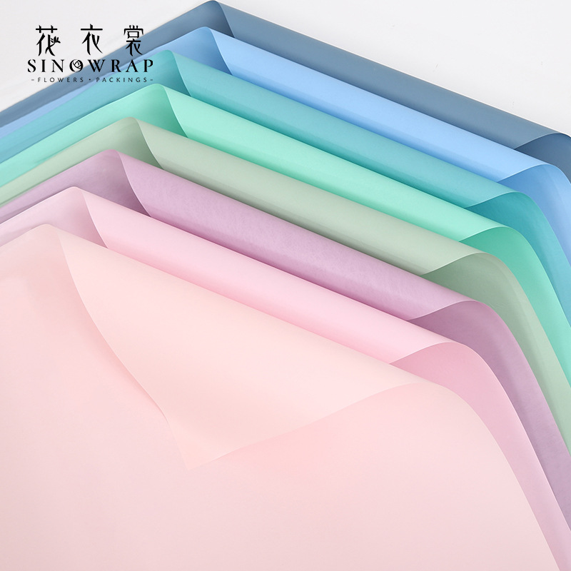 花衣裳巴黎纸防水鲜花包装纸细密压纹复合材质厂家现货批发外贸