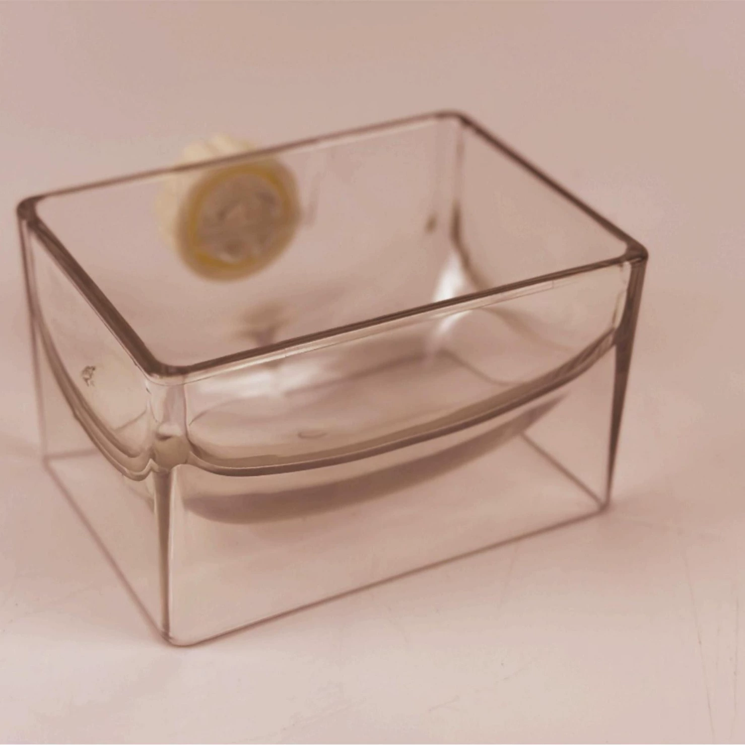 Чаша для еды в новом стиле с кроликом, прозрачная Хрустальная миска для еды с защитой от укусов, с защитой от переворачивания, многофункциональная миска для еды