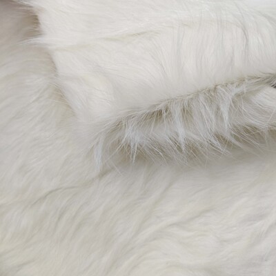 现货新品长毛白色马毛皮服装箱包皮革头层真皮外套皮料|ru