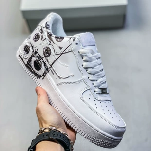 Кроссовки Air Force 1 белые унисекс на каждый день