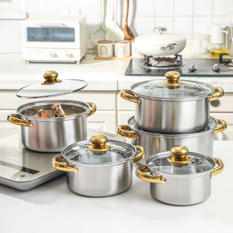 (Cross-border trading), golden electromagnetic universal set stainless steel, 10 pieces