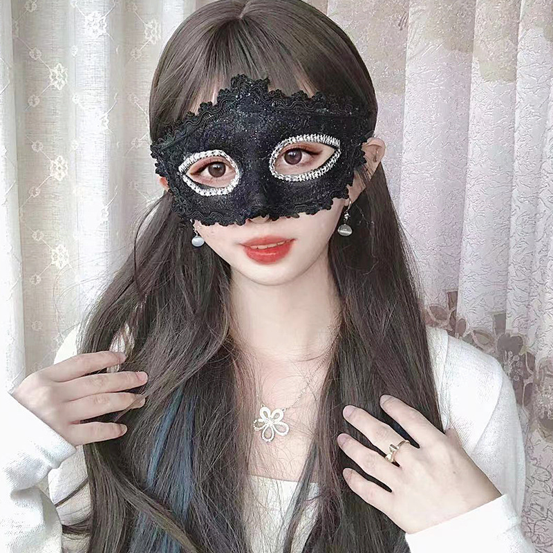 Masquerade Máscara de princesa de media cara Fiesta sexy COS Espectáculo de escenario Masquerade Pros de Halloween