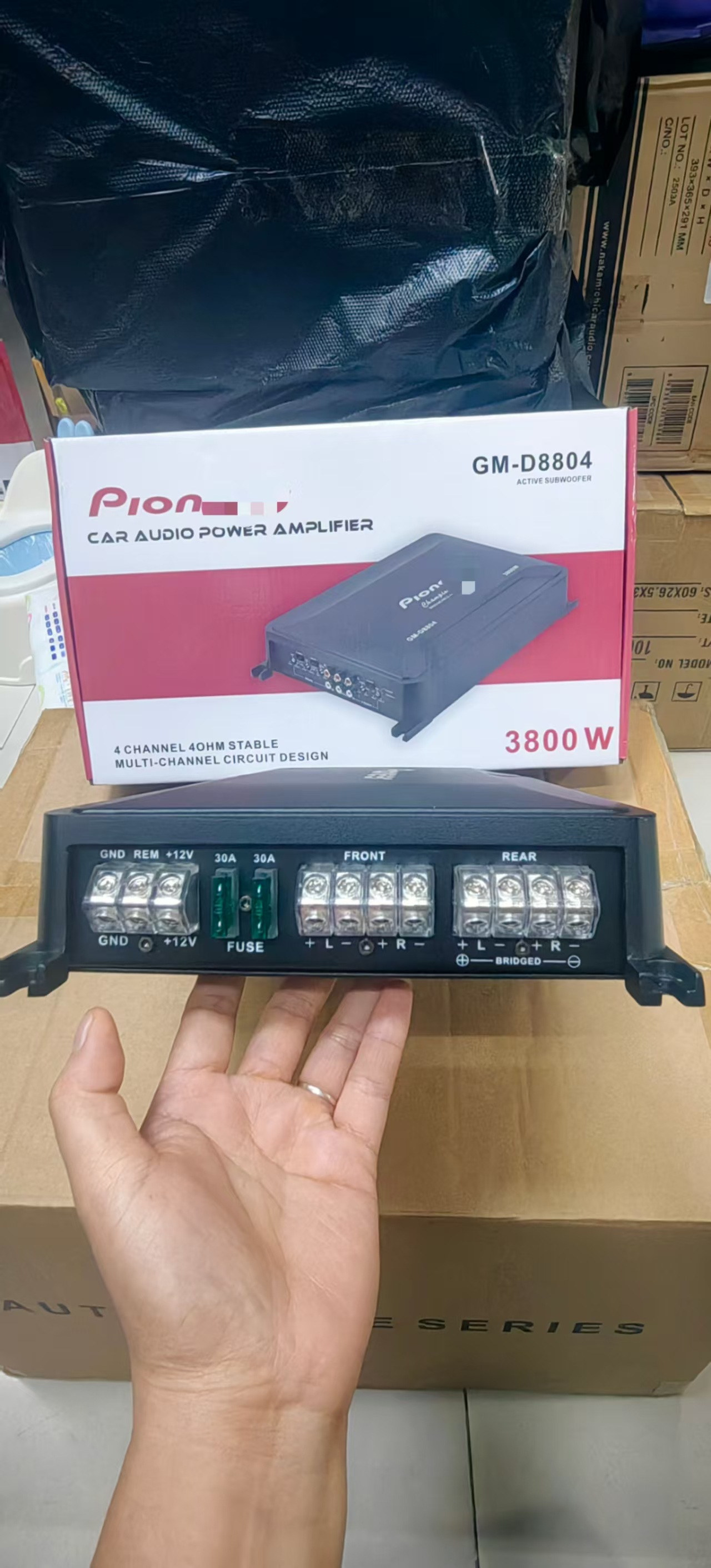 Pioneer Four-Way Car Amplifier Four-Channel High-Power Four-Door Speaker Car Amplifier Subwoofer