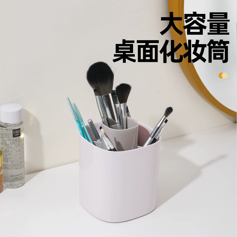 Трансграничные многофункциональные ручки для ручек офисные круглые украшения простые кисти для макияжа Большая емкость настольные канцелярские коробки