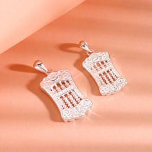 8702号足银990元宝财算盘吊坠大小男女士情侣项链高级感生日礼物