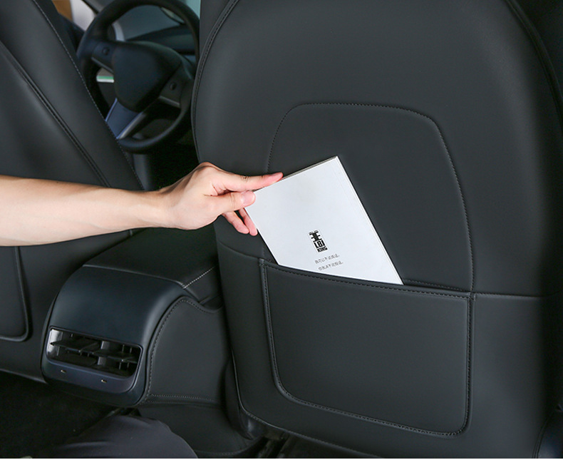Anti-Kick Pad Rear Central Control Seat Back Protector for Tesla Model Y/3