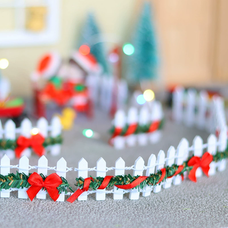 1::12 мини-кукольный домик миниатюрное платье рождественский забор реквизит наружный забор игрушки маленький двор забор