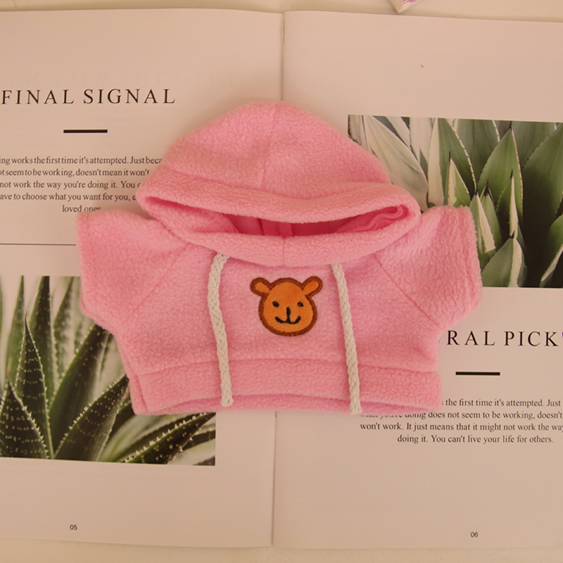 Suéter de muñeca de peluche oso de peluche con dientes perdidos ropa de muñeca máquina de agarre para mascotas accesorios de muñeca suéter camiseta al por mayor