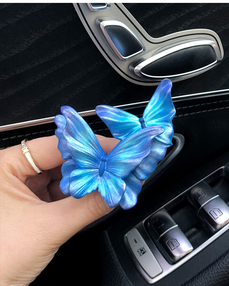 Butterfly Car Aromatherapy Air Outlet Decoration Car Perfume High-grade Fragrance Expansion Stone Car Accessories Ornaments Gift for Women