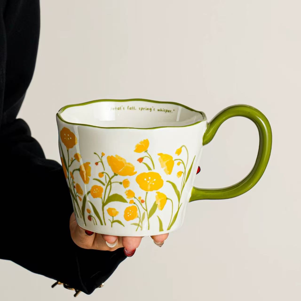 Tazas de cerámica de gran capacidad de tazas de agua de pareja de alta calidad tazas de café de oficina de mujeres tazas de té