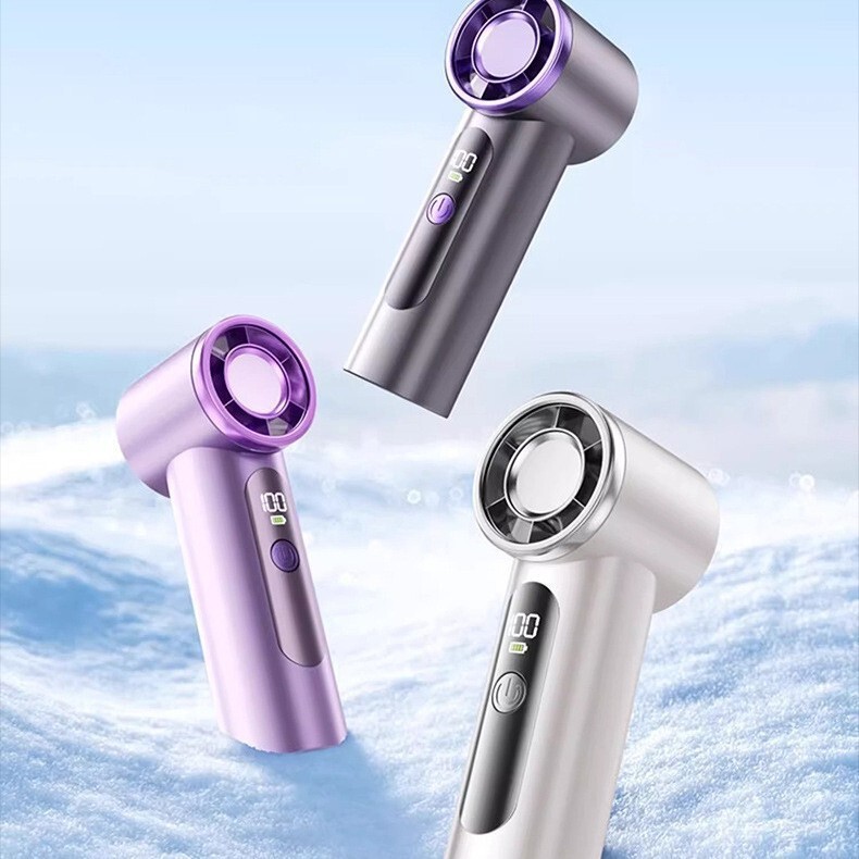 2025 新しい高速ハンドヘルドファン冷却氷湿布ミニ USB 充電ポータブルポケット小型ファン屋外|undefined